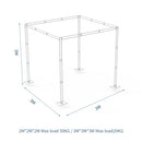 The Pavilion | 10ft Heavy-Duty Adjustable Ceremony Canopy & Chuppah Backdrop Stand