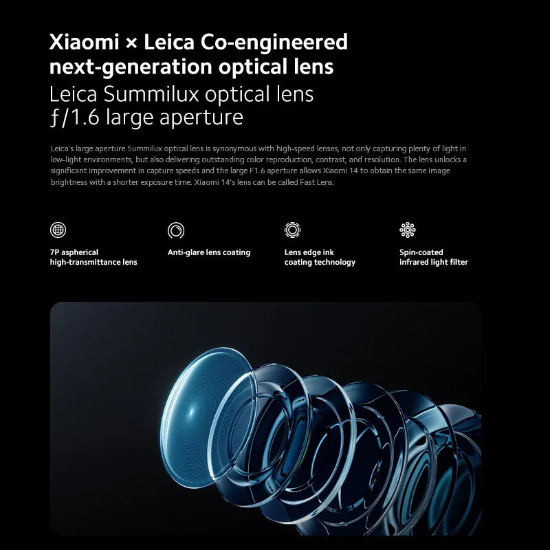 World Premiere Xiaomi 14 Global Version 6.36” AMOLED 120Hz Smartphone Snapdragon 8 Gen 3 Leica Cell Phone (24AN80: $499-$80)