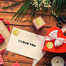 100-200pcs Gold Embossed Heart Stickers Envelope Seal Wax Looking Labels Wedding Party Invitation Card Christmas Gift Decoration