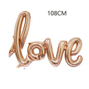 1PC I love you heart shaped foil balloon Valentine's day romantic wedding wedding room decoration decoration