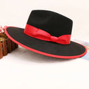 wool cowboy hats men hat felt male fedora with knot  felt hat for summer jazz disco hat for men black fedora hat  wool  hat