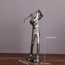 Huge Golf Player Figurine Resin Sportsman Statue Industrial Geometrical Shape Golfer Accessory Light Luxury Club Bar Home Decor