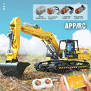 MOULD KING 13112 Technical Car Toys The MOC-2513 APP&RC Motorized Excavator Model Building Blocks Bricks Kids Christmas Gift