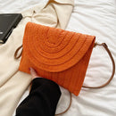 Summer Beach Straw Clutch Bag Cute Crossbody Bag for Women Travel Shoulder Bags Purse Ladies Casual Wicker Handbags
