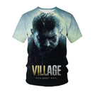 2023 Hot Sale Game Residents Village Evils 3D Printed Men T-shirt Fashion Casual Summer Oversized Short Sleeve Cool T Shirt