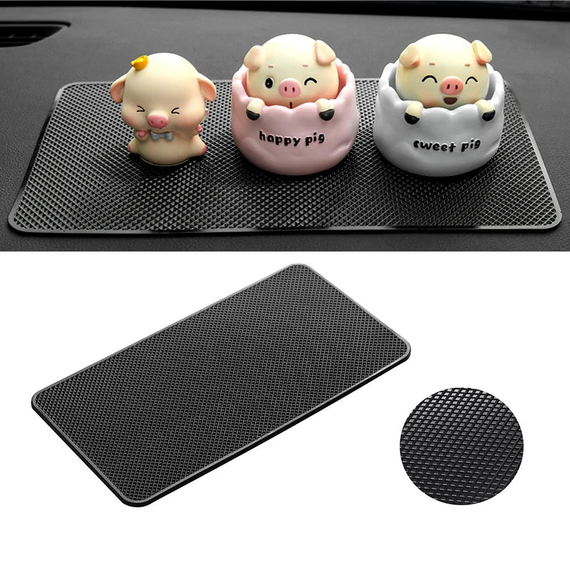 Car Dashboard Anti-Slip Rubber Pad Universal Non-Slip Car Magic Dashboard Sticky Adhesive Mat for Phones Sunglasses Keys