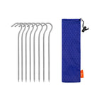 TiTo 3.0*165mm Ultralight Camping Accessories Titanium Alloy Tent Stake Pegs With Hook