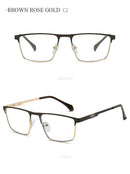 JMISUS 2025 New Arrivals Square Prescription Glasses Men Business Progressive Eyewear Plastic steel Custom Optical Eyeglasses