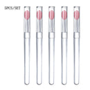 Soft Silicone Applicator Sticks Nail Powder Applying Manicure Brush Tools Washable Nail Art Silicone Pen For Uv Gel Polish
