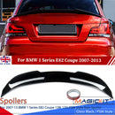 CAR For 2007-2013 Model BMW 1 Series E82 Coupe 128i 135i PSM Style Rear Spoiler Glossy Black BMW REAR TRUNK SPOILER Gloss Black