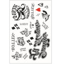 Halloween Tattoos Stickers Horror Makeup Joker Smile Stickers For Halloween Decoration Haunted House Cosplay Props Costume