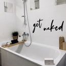 Metal Sign Get Waked  Wall Letters Modern Bathroom Quotes Wall Decor, Metal Wall Art For Bathroom, Farmhouse Cursive Letter Wall