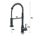 The Minimalist Retractable Kitchen Faucet in Brushed Stainless