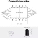 Hammock Soft Comfortable Fabric Canvas Hammock Outdoor Portable Boho Fringe Hammock for Garden Patio Yard Travel Max 200kg