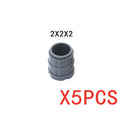 MOC Building Blocks Figures Accessories Cash Dollar Coin Bag Model Gold Silver Bar Colored Diamond Treasure Box Series Coffer