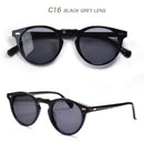 Gregory Peck OV5186 Vintage Round Men Sunglasses Frame Transparent Trendy Cicle Sunglasses for Women Polarized Round Sunglasses