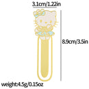 Cute Hello Kitty Series Bookmarks Metal Book Page Holders Anime Fans Collection Gift for Book Lovers Book Accessories