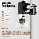 Manual Press Puncher, Multi-Purpose Max Pressure 352.74lbs Adjustable Height (0-6.3 in) for Leather Paper Fabric Soft Plastic