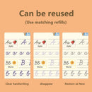 Deutsche magische Bücher für Kinder wiederverwendbar 3D-Rille magisches Notizbuch Schreiben für Beschriftung Kalligraphie Set Montessori Ring Notizbuch