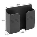 4/2/1 Stück Multifunktions-Lochfreie Wandhalterung Aufbewahrungsbox Organizer TV-Fernbedienung Wandmontierter Handy-Ladestecker-Halter