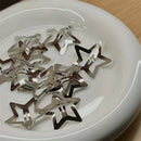 50pcs Silvery BB Clip Cute Star Shape Hair Clip Women Simple Metal Snap Clip Headdress Hair Jewelry Accessories