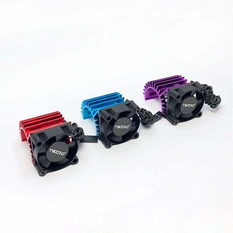 RC 380 390 2838 2845 2847 Brushless Motor RC Motor Fan Aluminum Cover Heat Sink with Cooling Fan for 1/14 1/16 1/18 RC Car