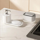 The Kitchen Sentinel | Compact Sponge Holder with Soap Dispenser