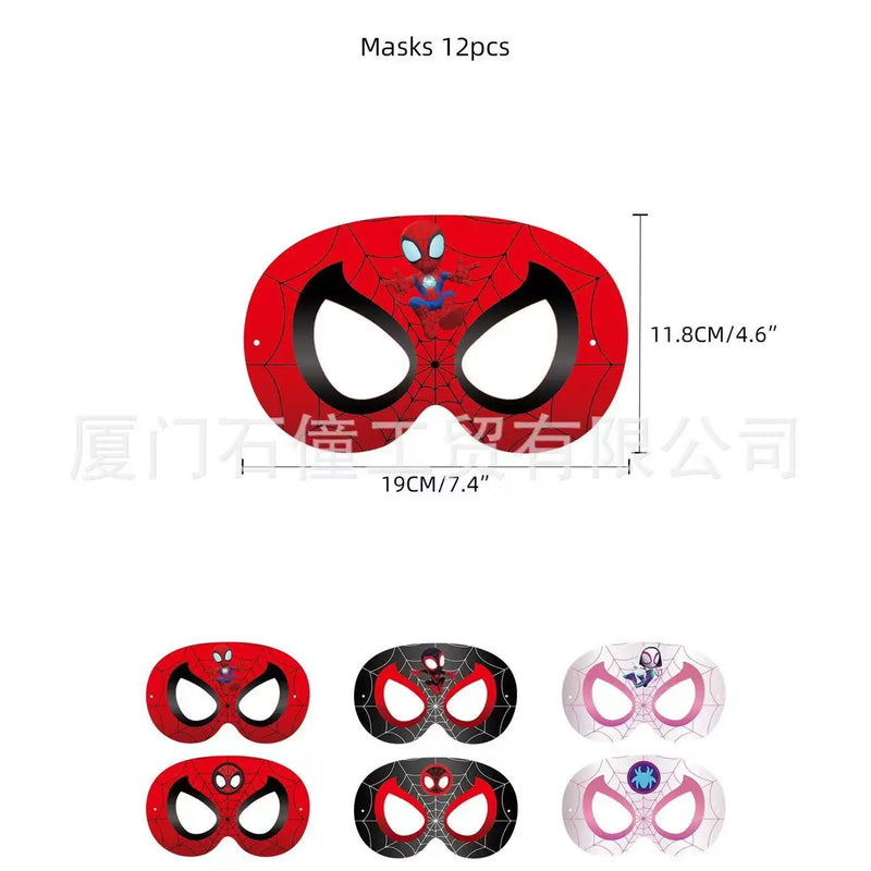 Spiderman Birthday Decorations New Spiderman Aluminum Film Balloon Disposable Tableware Party Plates Straw Supplies Baby Shower