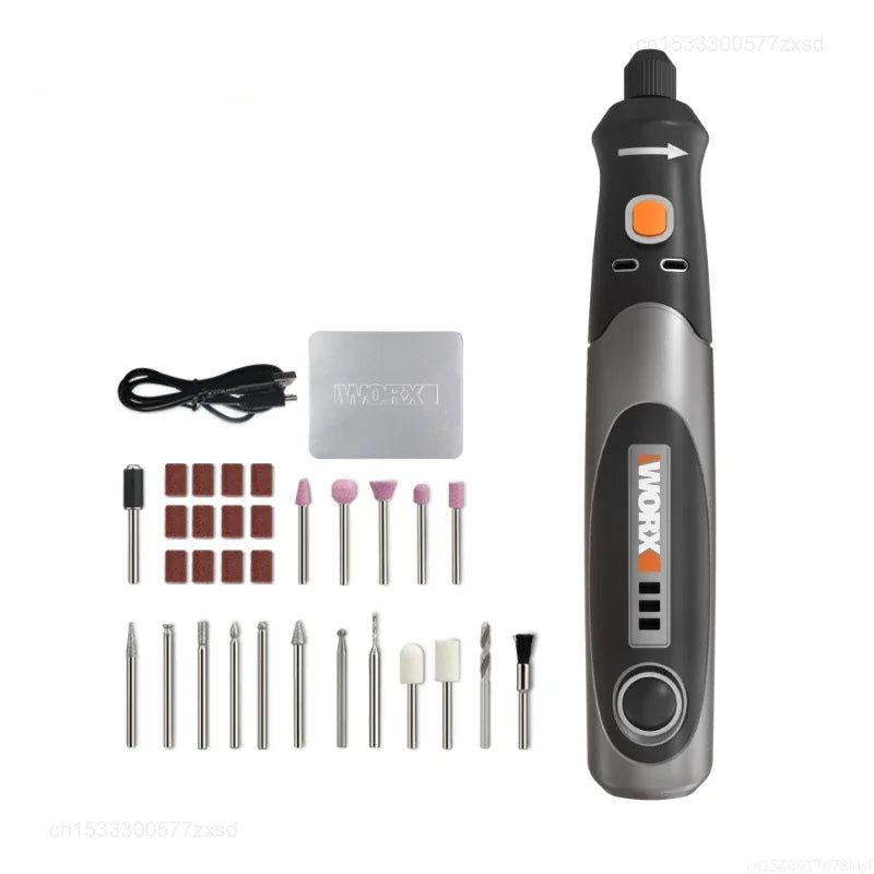 Xiaomi Worx 4V Rotary Tool WX750 Cordless Mini Engraving Grinding Polishing Machine Rechargerable USB Variable Grinder Kit Tools