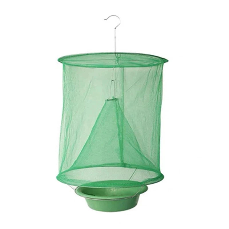 Dropship 1pc/2pcs/4pcs/6pcs Fly Catcher Killer Pest Control Reusable Hanging Flytrap Cage Net Traps Garden Hanging Flycatcher