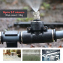 3/8" 9/12mm Misting Cooling System 0.6mm Nozzles Fine Atomizer PE Tubing Filter Self-priming Pump Garden Irrigation Watering Kit