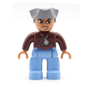 Big Size Action Figures City Princess Policemen Family Building Block Doll Character Accessory Assembly Toys for Children Gift