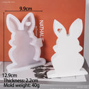 Love Rabit Silicone Candle Mold DIY Easter Heart Bunny Ornament Craft Gift Making Molds Soap Plaster Resin Home Decor Tools