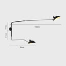 Nordic DaWn Spider Serge Mouille Wandleuchten Schlafzimmer Industrial Retro Wandlampe Kreative Einfache Wohnzimmer Led Leuchten