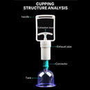 12/6Pcs Vacuum Cupping Sets Suction Cups Back Massage Body Cup Detox Massage Body Cups Ventosas Vacuum Cupping Massage Jars