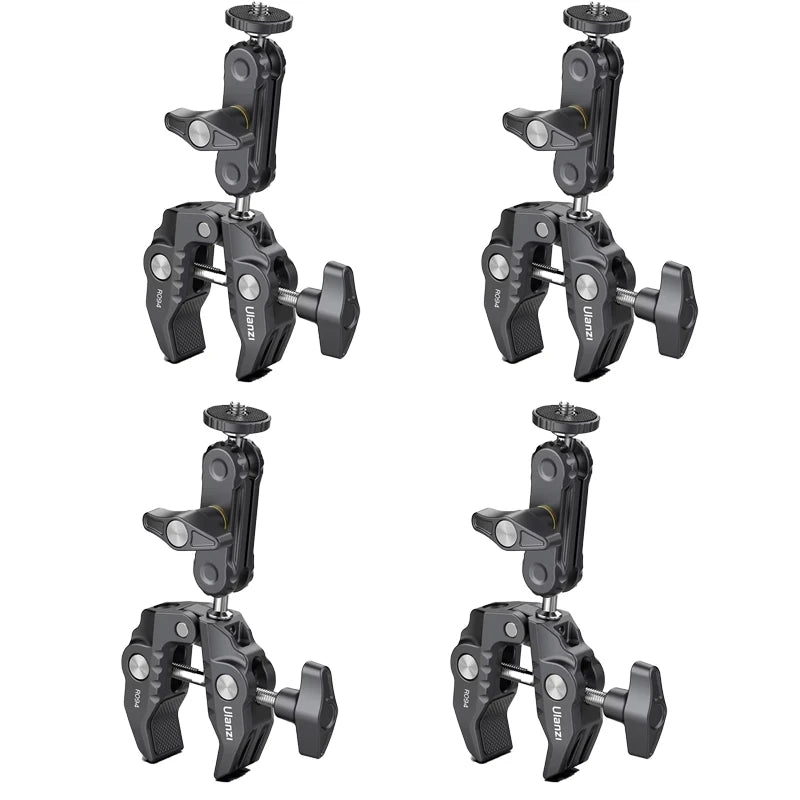 Ulanzi R094 Metal Super Clamp with 360° Ball Head Magic Arm Clamp with 1/4" 3/8" Hole for DSLR Camera Monitor LED Light Mic