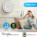 Tuya Smart Life WLAN-Sirenenalarm 100 dB Lautsprecher 18 Klingeltöne mit Blitzlichtalarm für Haus-Sicherheitssystem