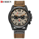 CURREN Top Luxusmarke Herren Militär Wasserdicht Leder Sport Quarzuhren Chronograph Datum Mode Casual Herrenuhr 8314