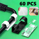 Kabelorganisator Acryl Kabelclips Kabelmanagement Kabelwickler Halter Wiederverwendbarer selbstklebender Kabelorganisator TV-PC-Kabelhalter