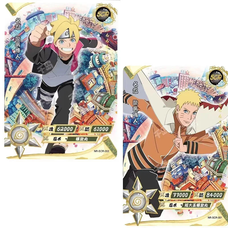 Kayou Naruto SCR 01~02 Series Anime Characters Collection Card Uzumaki Naruto Uzumaki Boruto Christmas Birthday Gift Toys