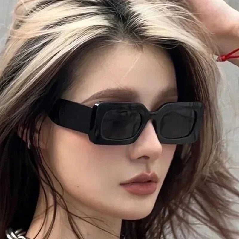 Rectangular Frame UV400 Sunglasses Outdoor Ultraviolet Eyewear for Men Women Vintage New Candy Color Square Sun Glasses Ladies