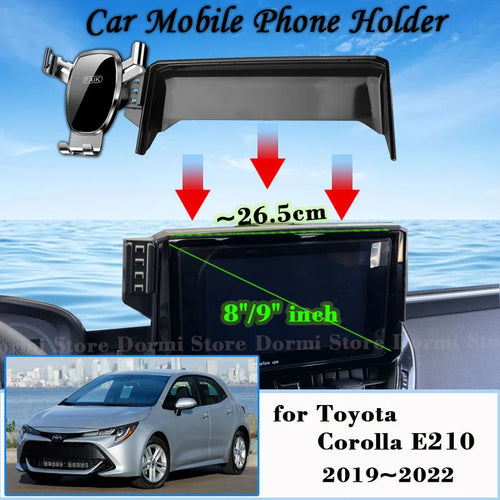 Kfz-Halterung für Toyota Corolla E210 8/9" Bildschirm 2019~2023 Lüftungsschlitz Handyhalterung GPS Halterung Schwerkraftständer Autozubehör