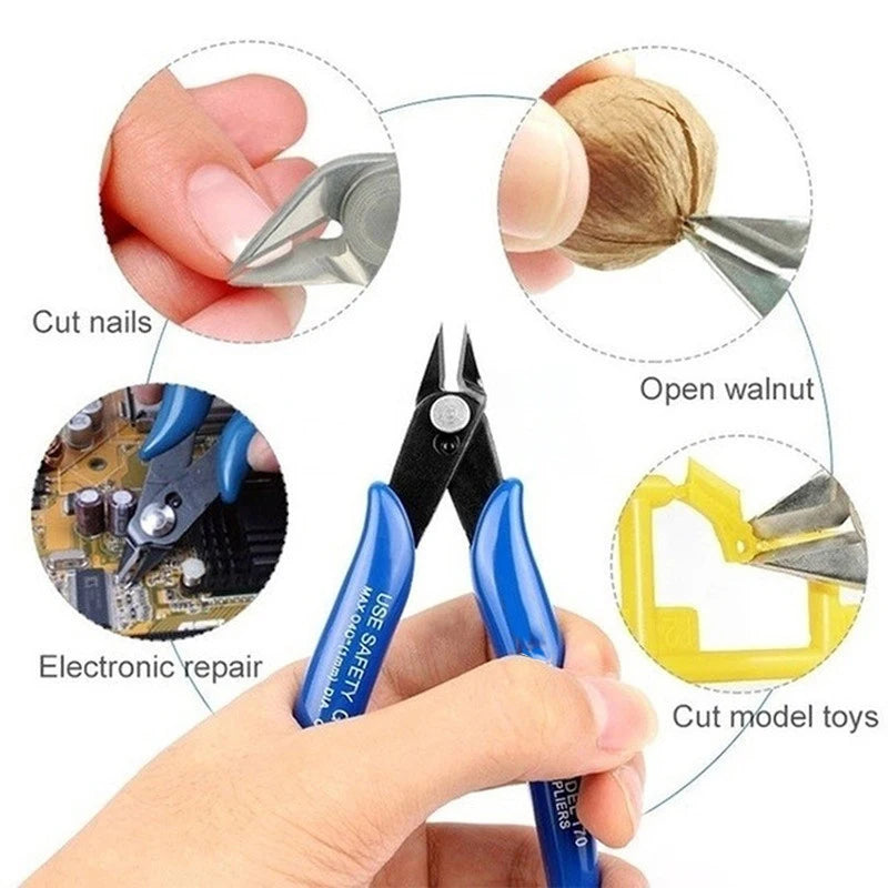Diagonal Pliers Carbon Steel Pliers Electrical Wire Cable Cutters Cutting Side Snips Flush Pliers Nipper Hand Tools