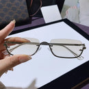Unisex Half Frame Square Premium Sunglasses Trendy and Personalized UV Resistant Travel Beach Walk The Show Shades Glasses