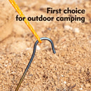 The Titan Peak | 3.0mm x 165mm Ultralight Titanium Alloy Tent Stakes