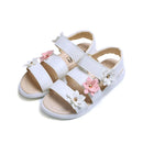 Girls Sandals Gladiator Flowers Sweet Soft Children Beach Shoes Kids Summer Floral Sandals Princess Fashion Cute High Quality
