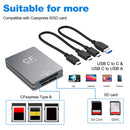 The Data Courier | 2-in-1 CFexpress Type B + SD Card Reader, USB 3.2 10Gbps