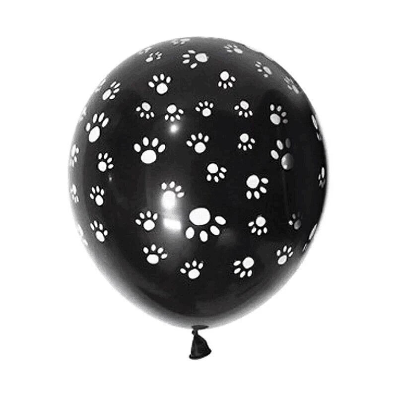 10pcs/lot 12inch Dog Paws Print Party Balloons Kids 1st Birthday Decor Baby Shower Balls Party Toy Decoration Gift Helium Globos