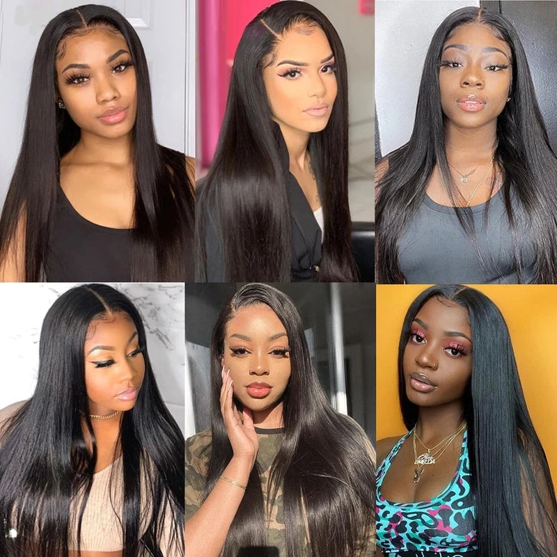 13x6 Lace Front Wig 100% Human Hair Wigs For Women Glueless Wig Hair Pre Plucked Smooth Straight Hair Wig Pre Cut 6x4 5x5 Wig