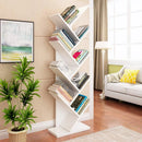 Voltsify  Rustic Standing Tree Bookshelf Wood Display Rack Kids Bookshelf  Bookshelves for Home
